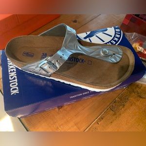 Birkenstock Gizeh silver size 8 (38)
